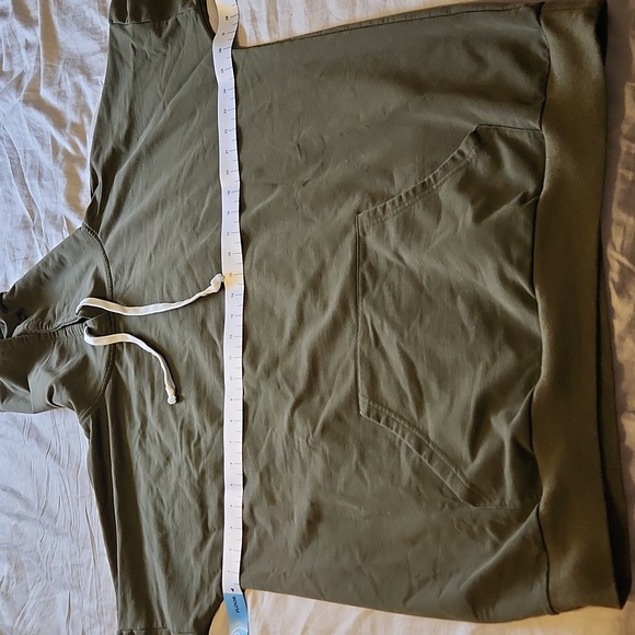 Extra long hooded tunic sweatshirt - Picture 7 of 9